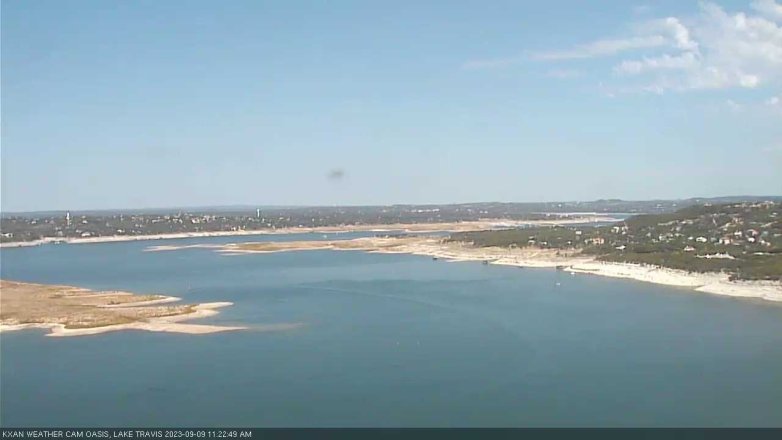 Lake Travis webcam, September 9, 2023 11:25 AM CT