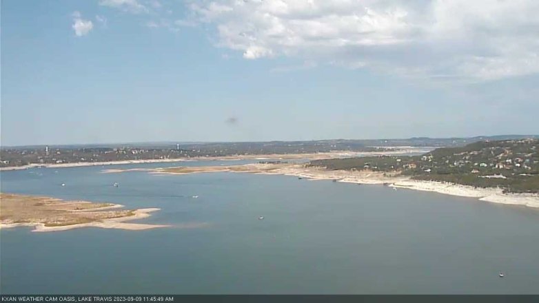Lake Travis webcam, September 9, 2023 11:45 AM CT