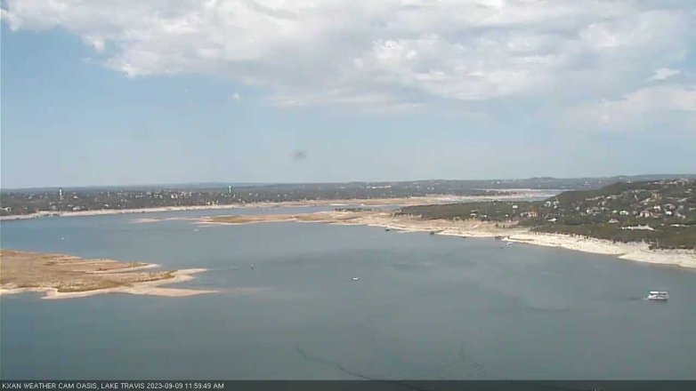 Lake Travis webcam, September 9, 2023 12:00 PM CT