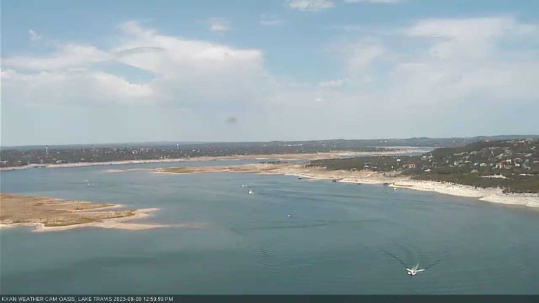Lake Travis webcam, September 9, 2023 1:00 PM CT