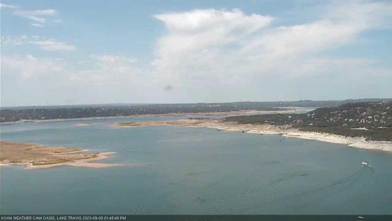 Lake Travis webcam, September 9, 2023 1:45 PM CT