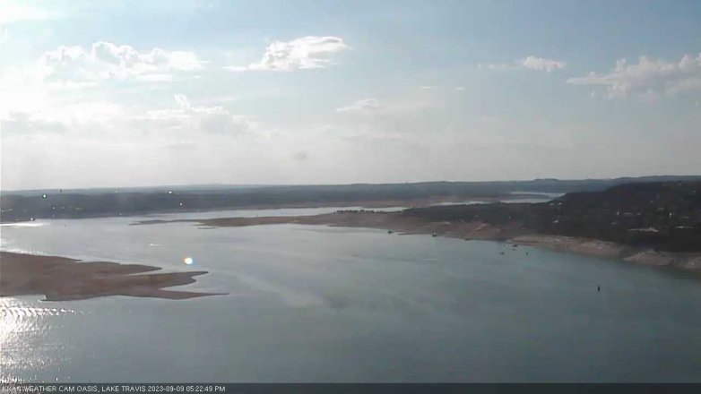Lake Travis webcam, September 9, 2023 5:25 PM CT