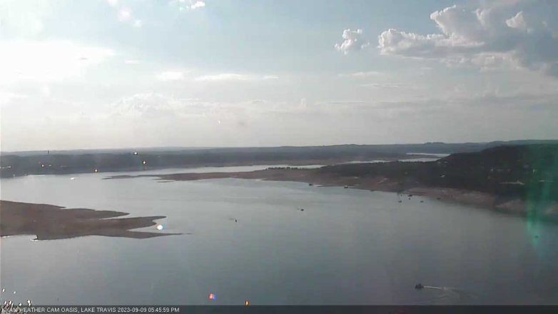 Lake Travis webcam, September 9, 2023 5:45 PM CT