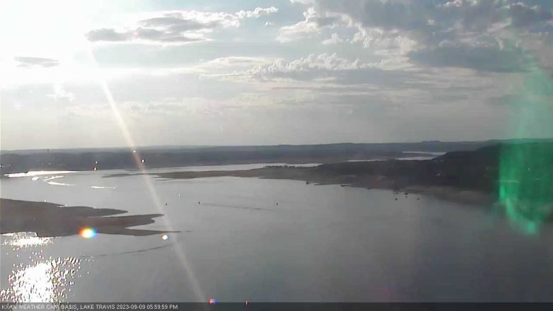 Lake Travis webcam, September 9, 2023 6:00 PM CT