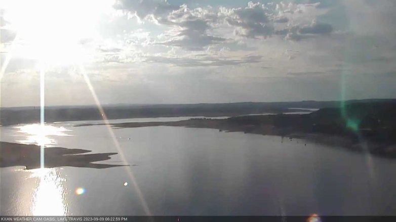 Lake Travis webcam, September 9, 2023 6:25 PM CT