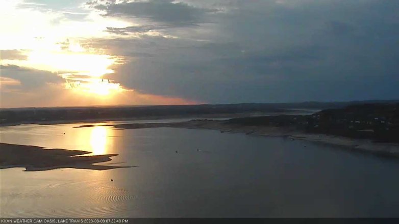 Lake Travis webcam, September 9, 2023 7:25 PM CT