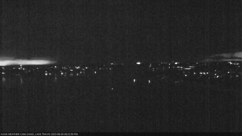 Lake Travis webcam, September 9, 2023 8:25 PM CT