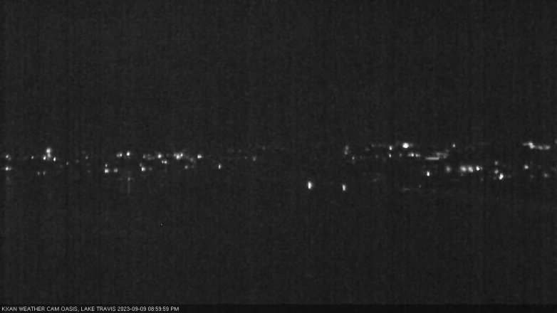 Lake Travis webcam, September 9, 2023 9:00 PM CT