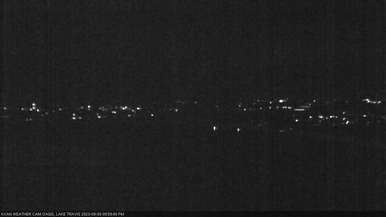 Lake Travis webcam, September 9, 2023 10:00 PM CT