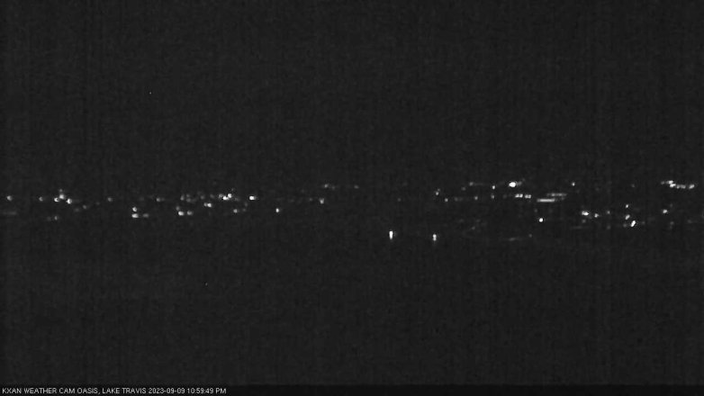 Lake Travis webcam, September 9, 2023 11:00 PM CT