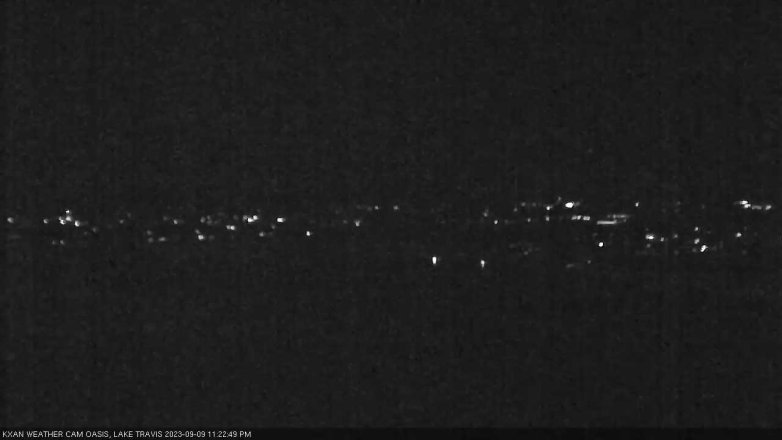 Lake Travis webcam, September 9, 2023 11:25 PM CT