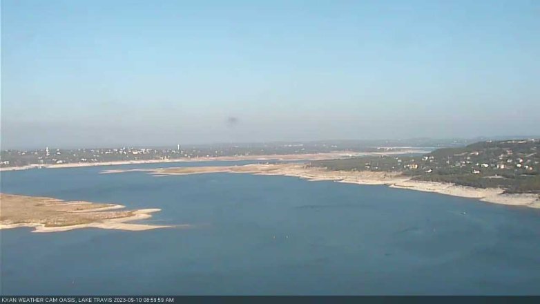 Lake Travis webcam, September 10, 2023 9:00 AM CT