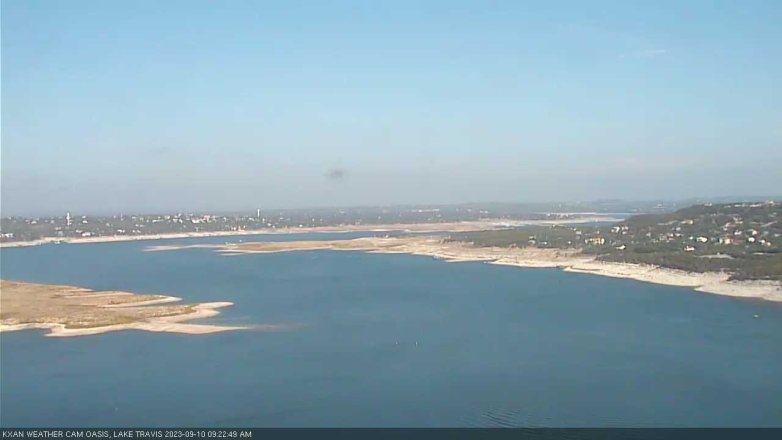 Lake Travis webcam, September 10, 2023 9:25 AM CT