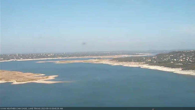 Lake Travis webcam, September 10, 2023 9:45 AM CT