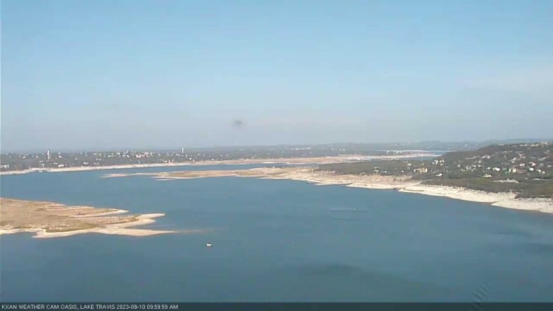 Lake Travis webcam, September 10, 2023 10:00 AM CT