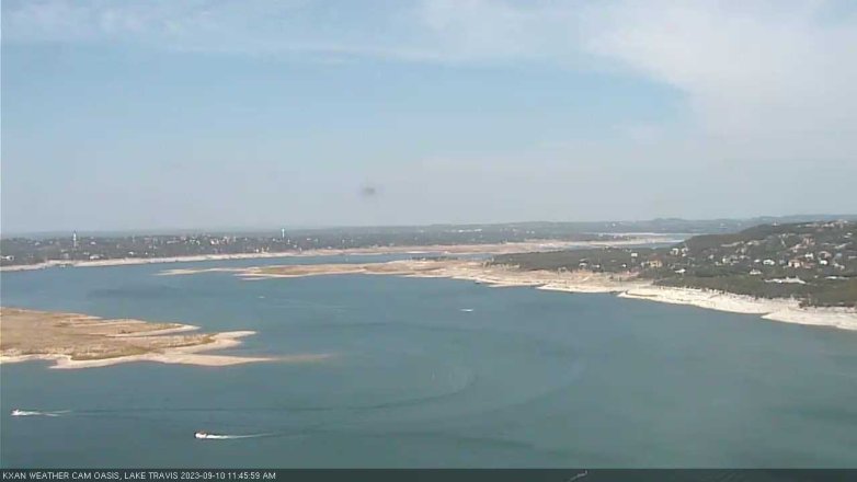 Lake Travis webcam, September 10, 2023 11:45 AM CT