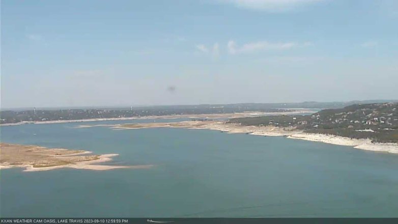 Lake Travis webcam, September 10, 2023 1:00 PM CT