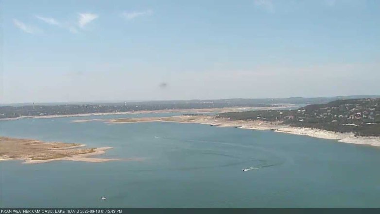 Lake Travis webcam, September 10, 2023 1:45 PM CT
