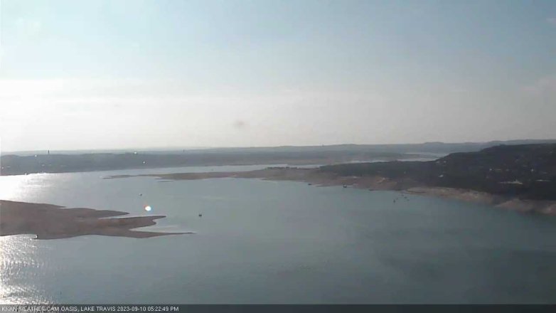 Lake Travis webcam, September 10, 2023 5:25 PM CT
