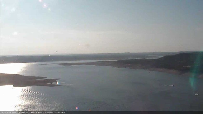 Lake Travis webcam, September 10, 2023 5:45 PM CT