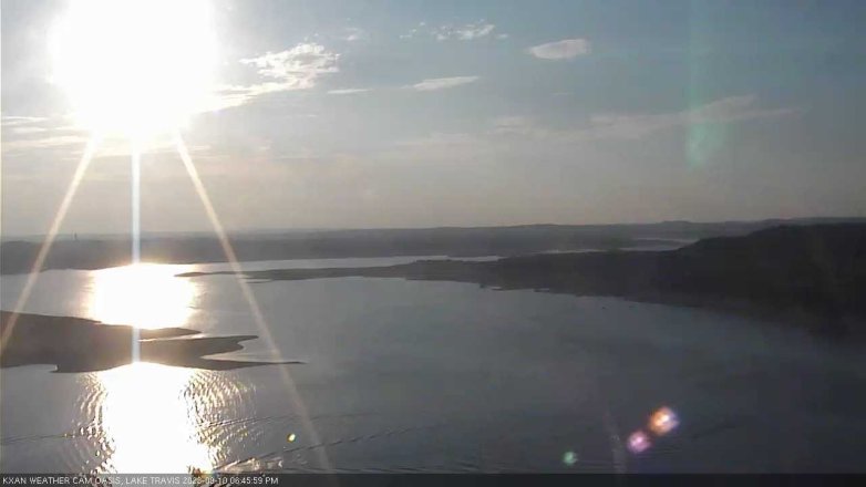 Lake Travis webcam, September 10, 2023 6:45 PM CT