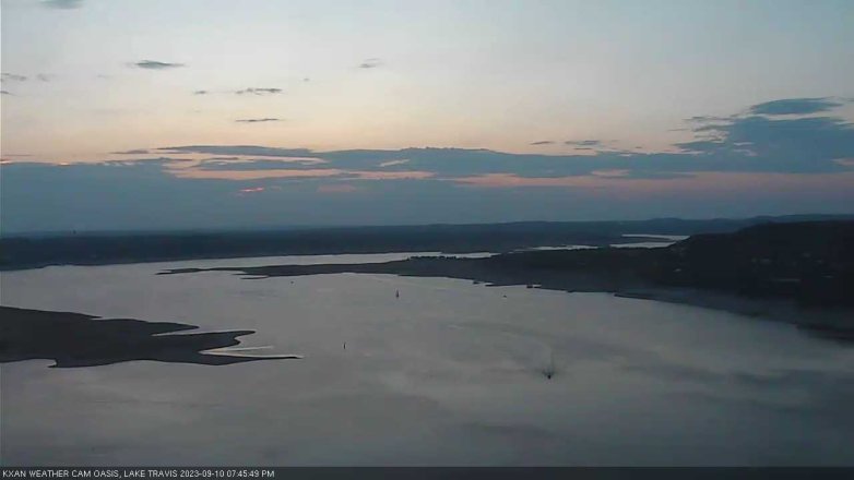 Lake Travis webcam, September 10, 2023 7:45 PM CT
