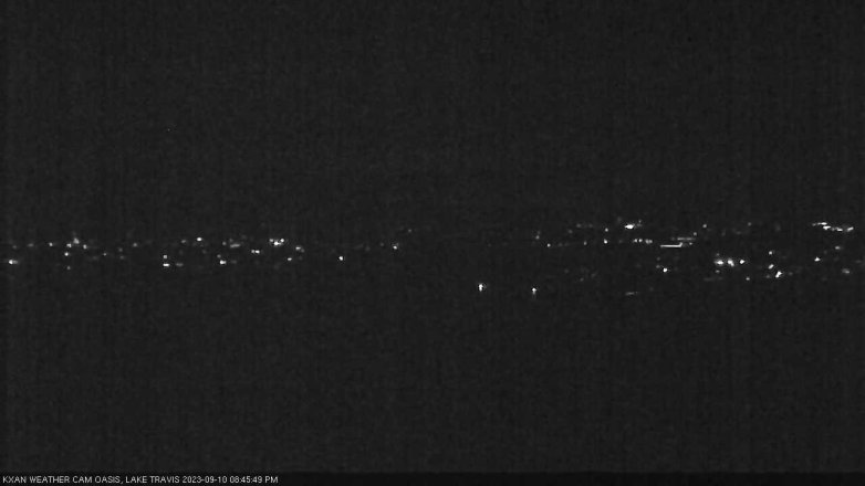 Lake Travis webcam, September 10, 2023 8:45 PM CT