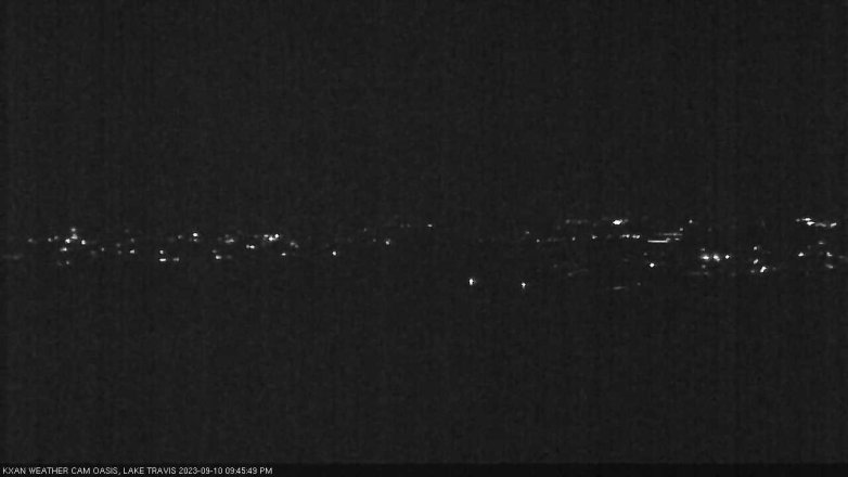 Lake Travis webcam, September 10, 2023 9:45 PM CT