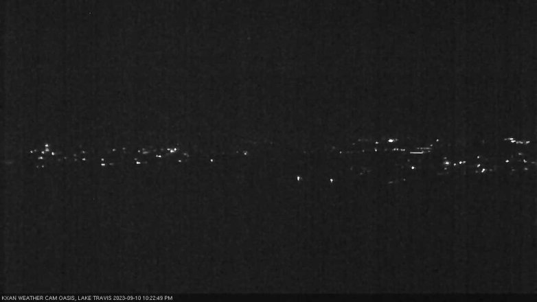 Lake Travis webcam, September 10, 2023 10:25 PM CT