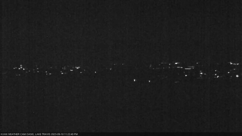 Lake Travis webcam, September 10, 2023 11:25 PM CT
