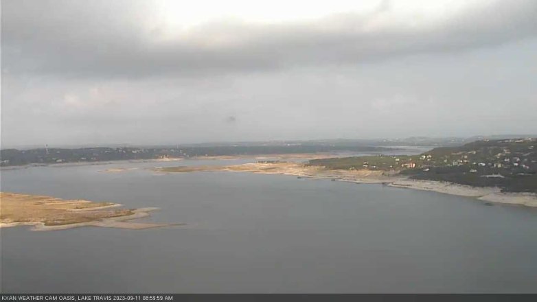 Lake Travis webcam, September 11, 2023 9:00 AM CT