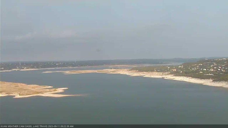 Lake Travis webcam, September 11, 2023 9:25 AM CT