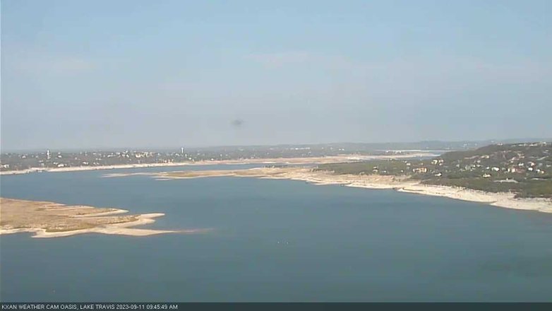 Lake Travis webcam, September 11, 2023 9:45 AM CT