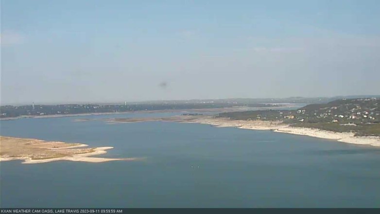 Lake Travis webcam, September 11, 2023 10:00 AM CT