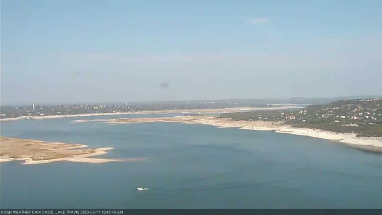 Lake Travis webcam, September 11, 2023 10:45 AM CT