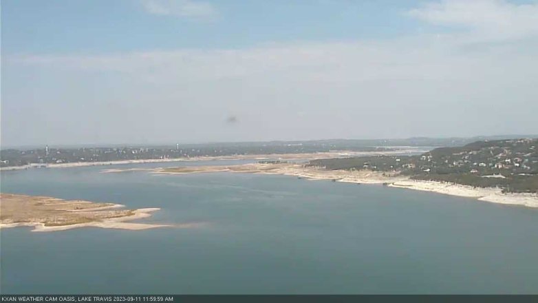 Lake Travis webcam, September 11, 2023 12:00 PM CT