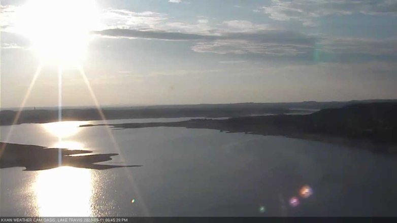 Lake Travis webcam, September 11, 2023 6:45 PM CT