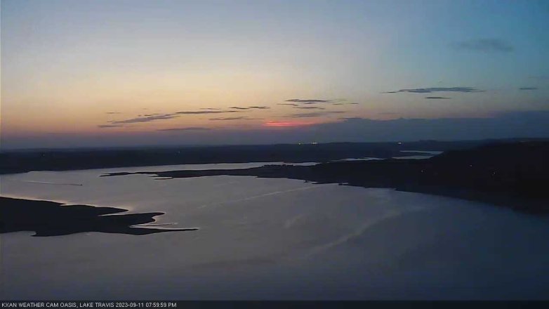 Lake Travis webcam, September 11, 2023 8:00 PM CT
