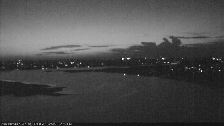 Lake Travis webcam, September 11, 2023 8:25 PM CT