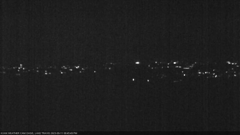 Lake Travis webcam, September 11, 2023 8:45 PM CT