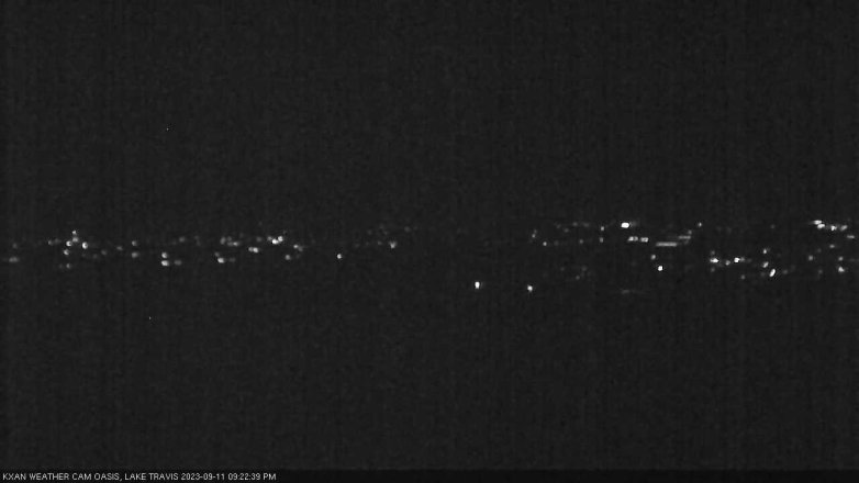 Lake Travis webcam, September 11, 2023 9:25 PM CT