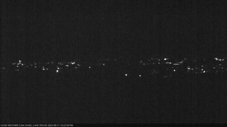 Lake Travis webcam, September 11, 2023 10:25 PM CT