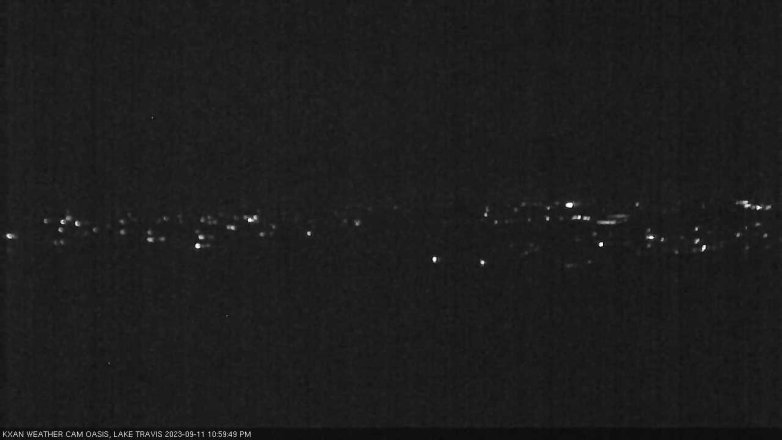 Lake Travis webcam, September 11, 2023 11:00 PM CT