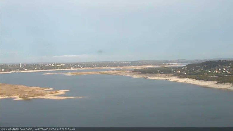 Lake Travis webcam, September 12, 2023 9:00 AM CT