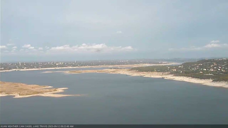 Lake Travis webcam, September 12, 2023 9:25 AM CT
