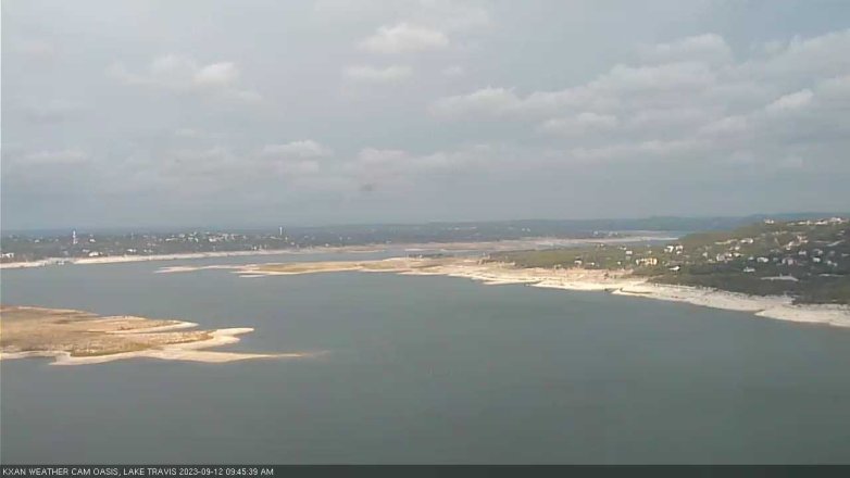 Lake Travis webcam, September 12, 2023 9:45 AM CT