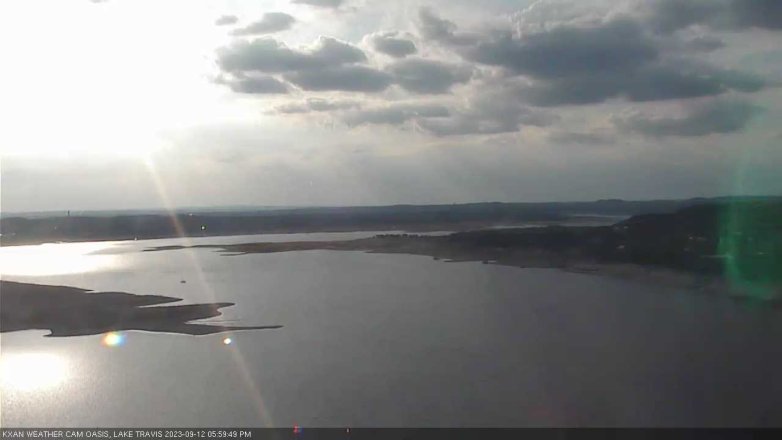 Lake Travis webcam, September 12, 2023 6:00 PM CT