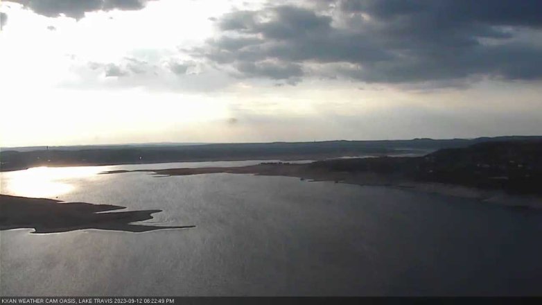 Lake Travis webcam, September 12, 2023 6:25 PM CT