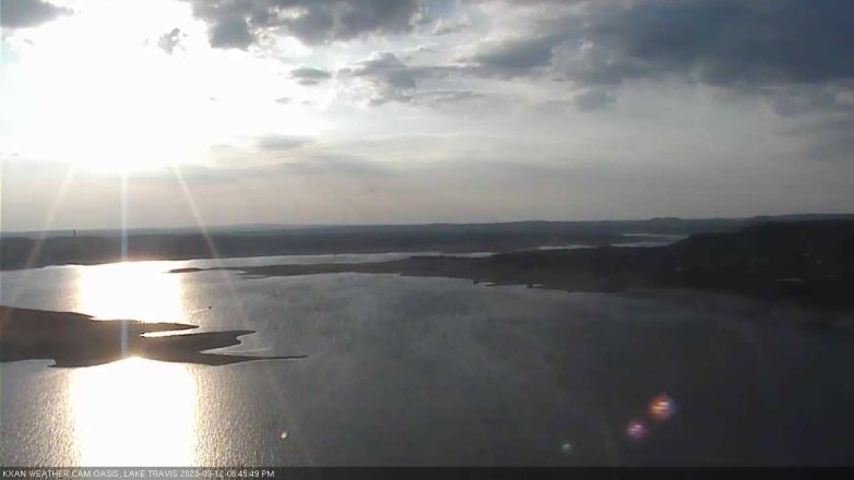 Lake Travis webcam, September 12, 2023 6:45 PM CT