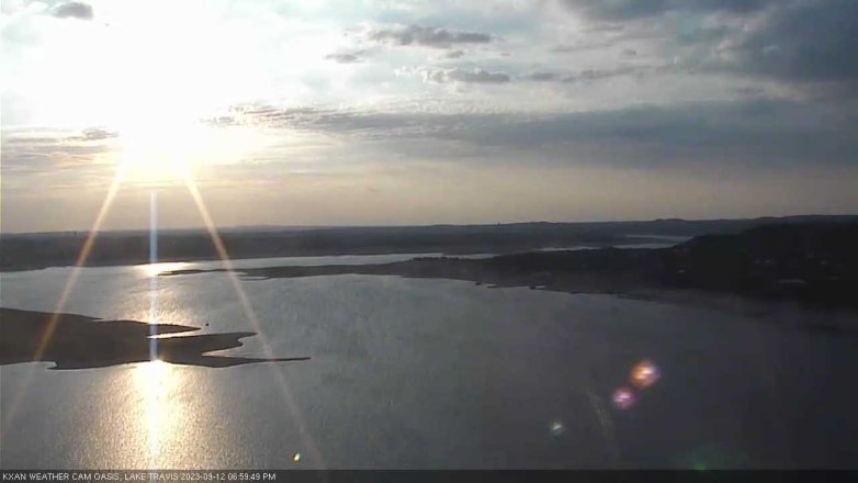 Lake Travis webcam, September 12, 2023 7:00 PM CT